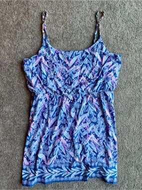 Lilly Pulitzer cannavale dress in Barton blue star gazing XL